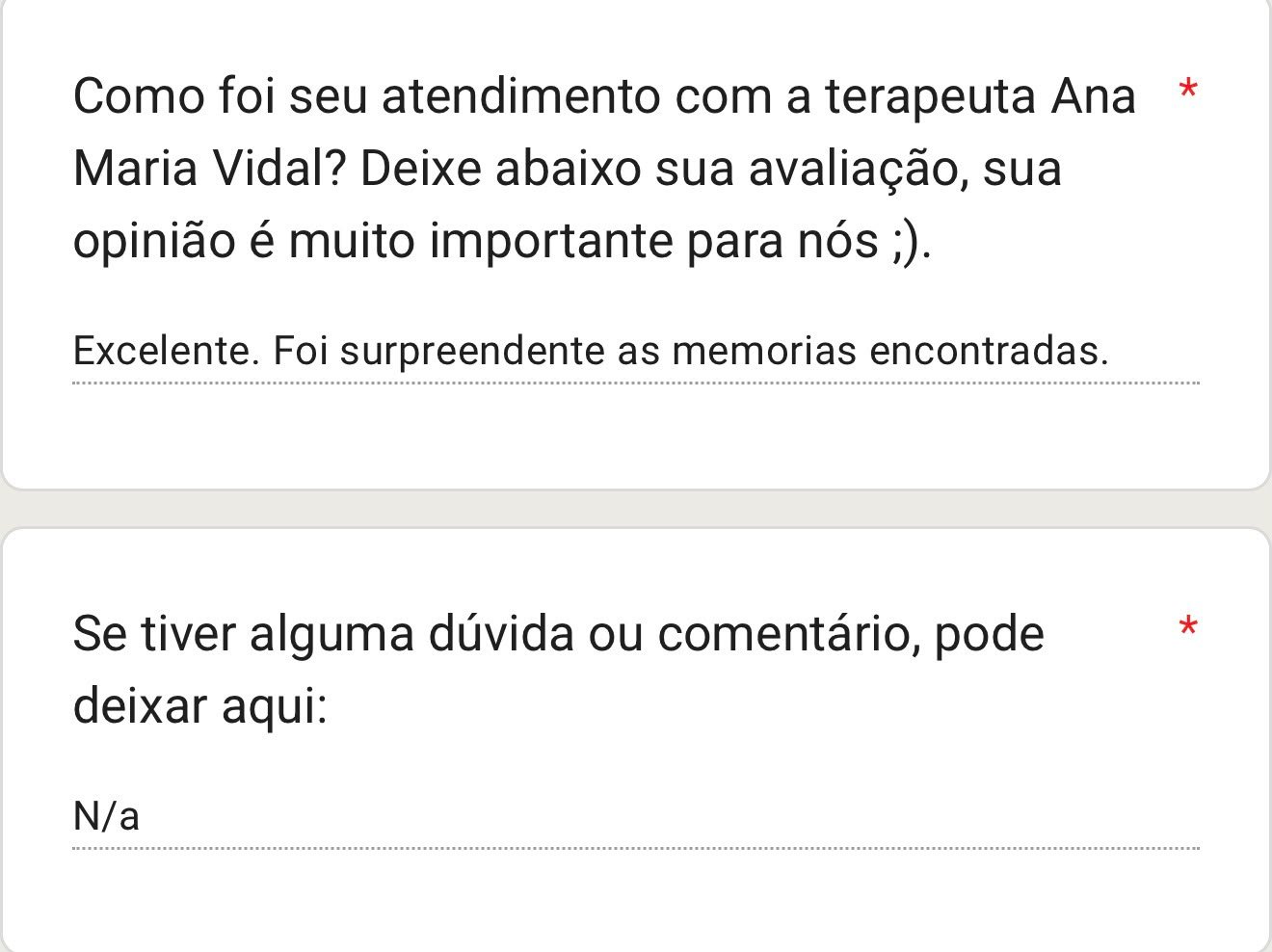 Depoimento de paciente sobre a terapia 7Healings