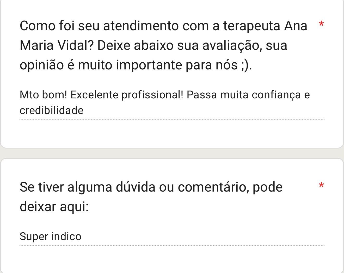 Depoimento de paciente sobre a terapia 7Healings