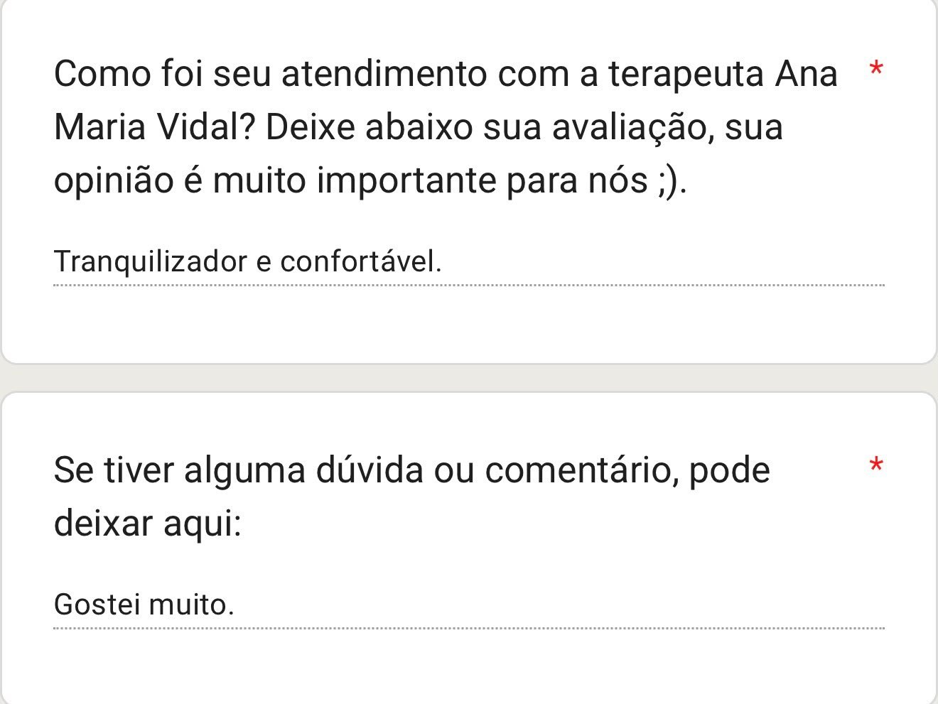 Depoimento de paciente sobre a terapia 7Healings